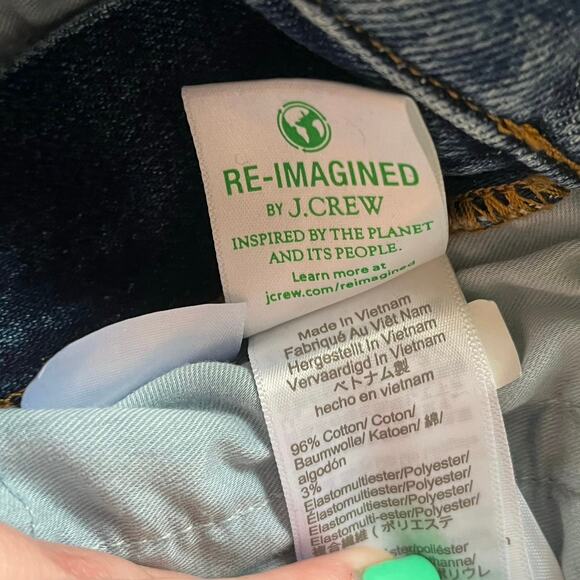 J. Crew Medium Wash Slim Straight Jean Size 26 - Picture 12 of 16